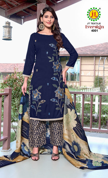 Eversign Vol 4 Jt Rayon Pant Style Suits Wholesaler Gujarat