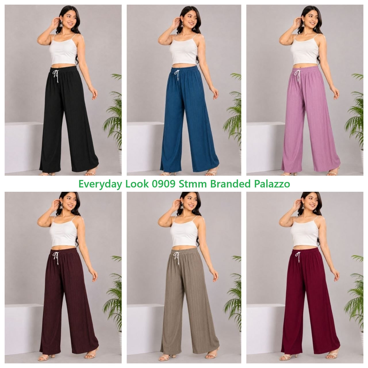 Everyday Look 0909 Stmm Imported Branded Palazzo Manufacturer Ahmedabad