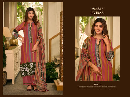 Evikaa 3342 Jay Vijay Mal Chanderi Pant Style Suits Manufacturer Ahmedabad