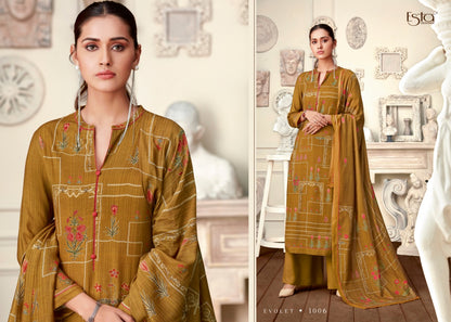 Evolet Esta Designs Pashmina Suits Supplier Ahmedabad