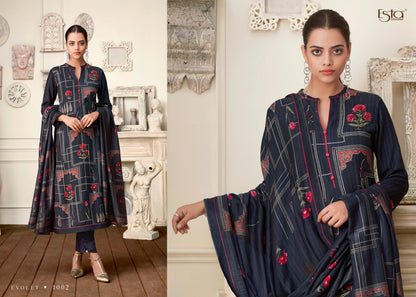 Evolet Esta Designs Pashmina Suits Supplier Ahmedabad