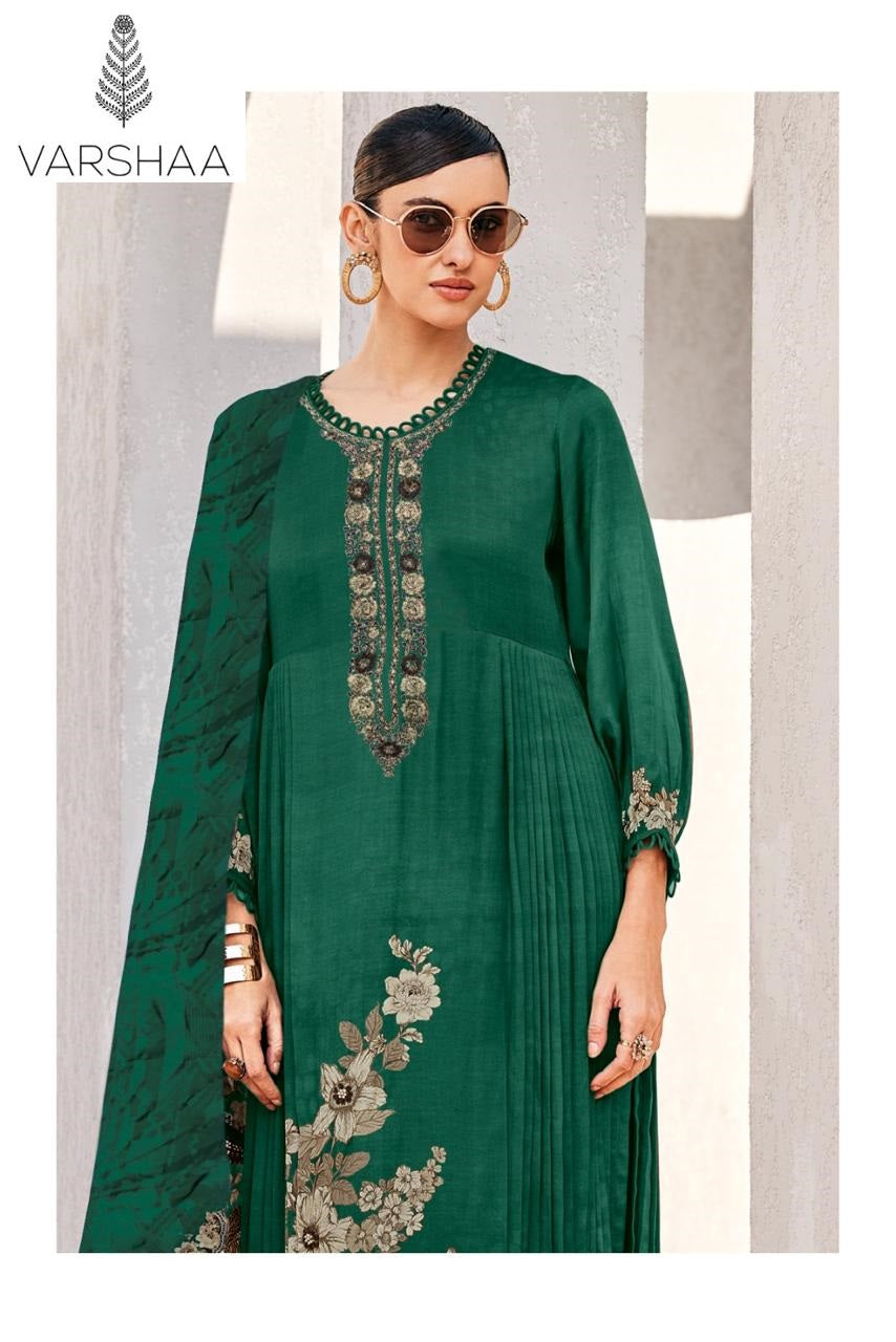 Evreen Varshaa Viscose Muslin Pant Style Suits Wholesale Price