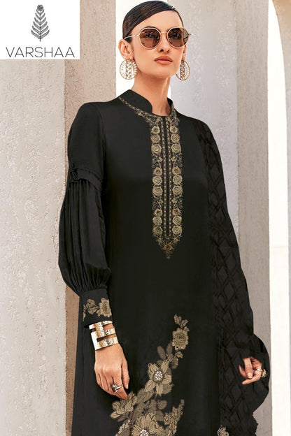 Evreen Varshaa Viscose Muslin Pant Style Suits Wholesale Price