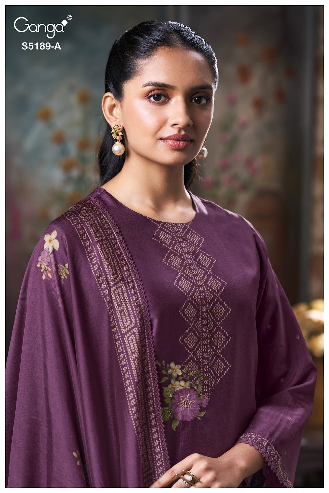 Evyra S5189 Ganga Russian Silk Pant Style Suits Manufacturer India