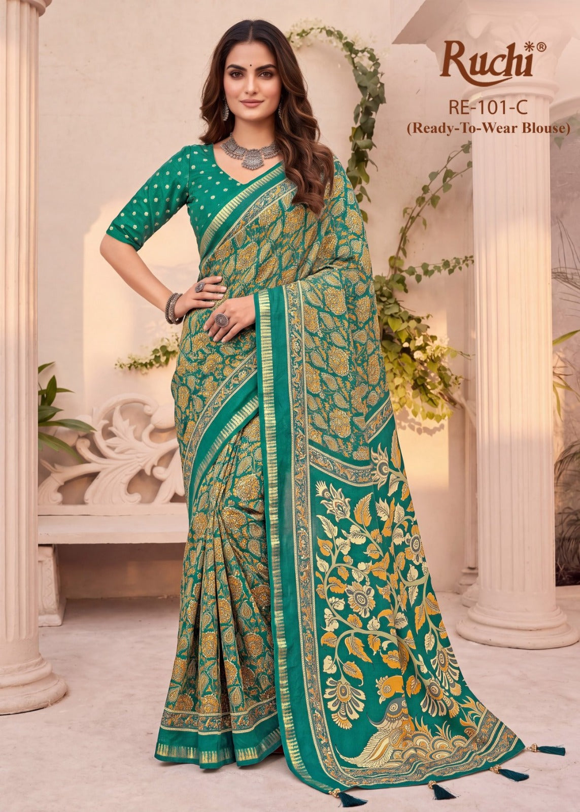 Exclusive Vol 101 Ruchi Georgette Sarees Wholesaler Gujarat