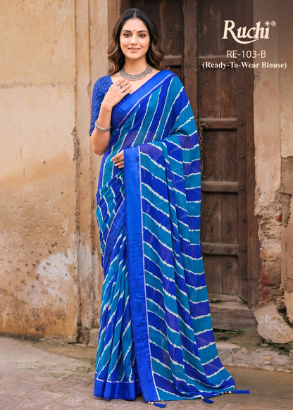 Exclusive Vol 103 Ruchi Georgette Sarees Supplier Gujarat