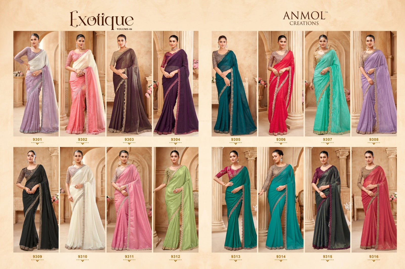 Exotique Vol 6 Anmol Creations Sarees Supplier Ahmedabad