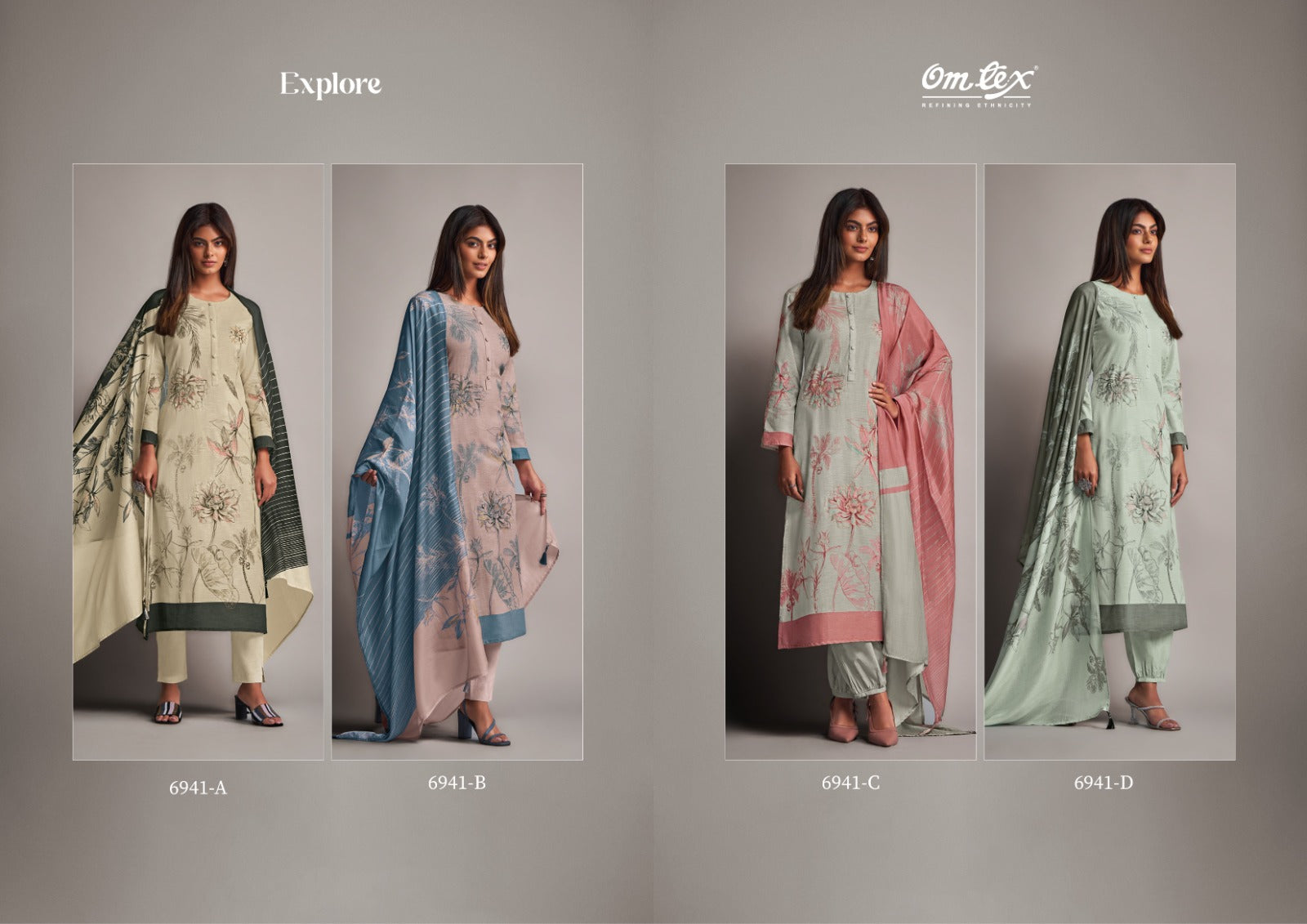 Explore Omtex Linen Cotton Pant Style Suits Manufacturer Gujarat