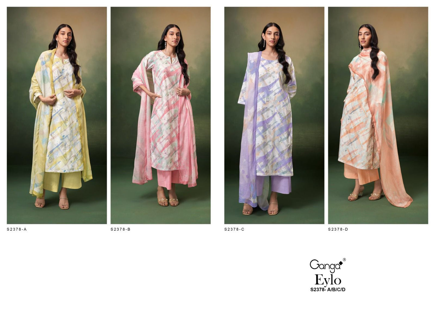 Eylo 2378 Ganga Cotton Plazzo Style Suits