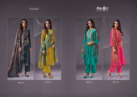 Ezara Omtex Russian Silk Pant Style Suits Exporter India
