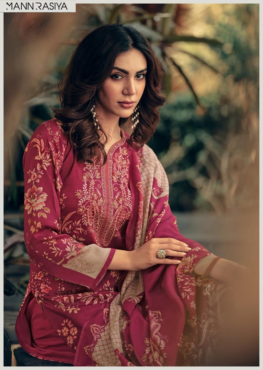 Ezo Mannrasiya Bemberg Muslin Pant Style Suits Wholesaler India