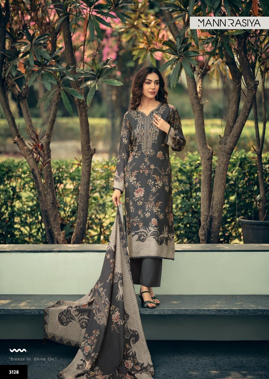 Ezo Mannrasiya Bemberg Muslin Pant Style Suits Wholesaler India