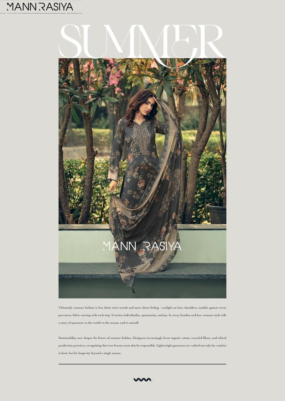 Ezo Mannrasiya Bemberg Muslin Pant Style Suits Wholesaler India
