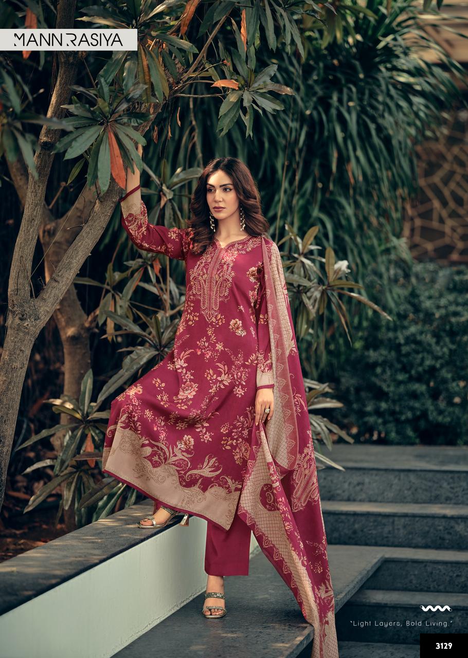 Ezo Mannrasiya Bemberg Muslin Pant Style Suits Wholesaler India
