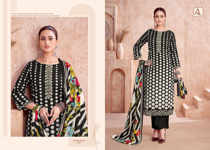 Ezra Alok Cambric Karachi Salwar Suits Supplier Gujarat