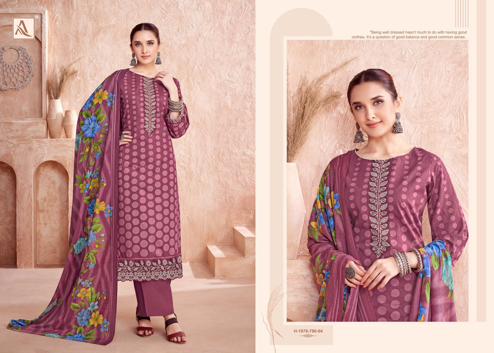 Ezra Alok Cambric Karachi Salwar Suits Supplier Gujarat