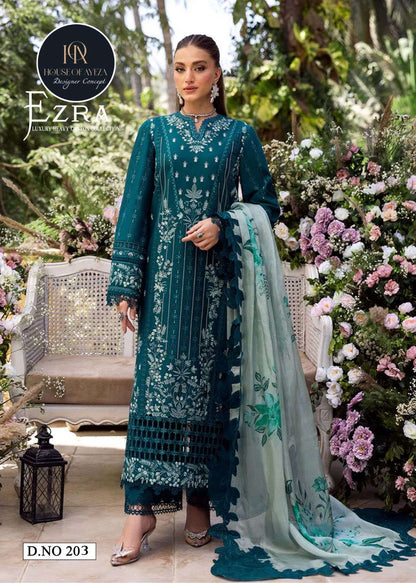 Ezra Vol 2 Luxury Heavy Cotton Collection House Of Ayeza Karachi Salwar Suits Wholesaler Ahmedabad
