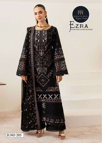 Ezra Vol 2 Luxury Heavy Cotton Collection House Of Ayeza Karachi Salwar Suits Wholesaler Ahmedabad