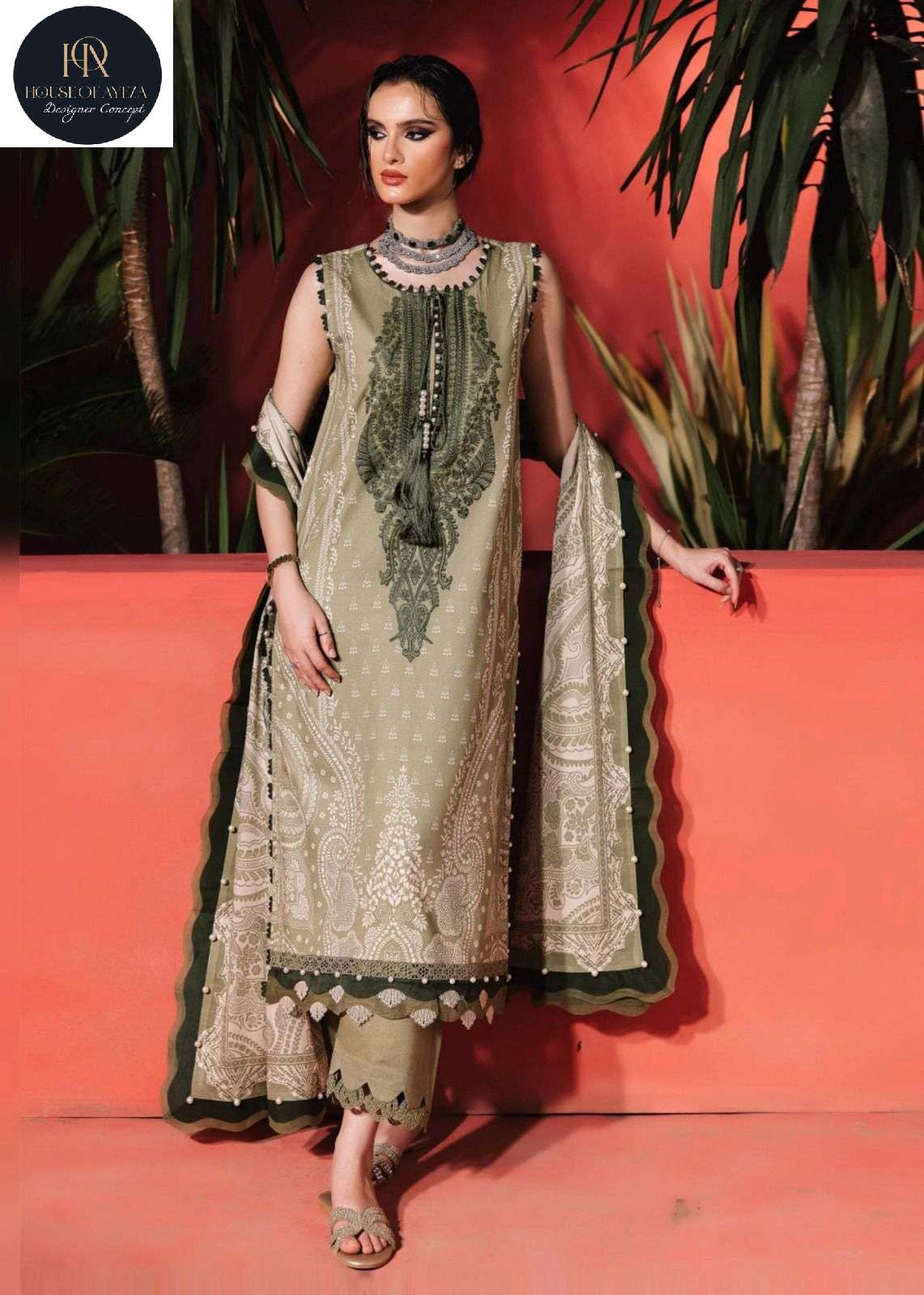 Ezra Vol 2 Luxury Heavy Cotton Collection House Of Ayeza Karachi Salwar Suits Wholesaler Ahmedabad