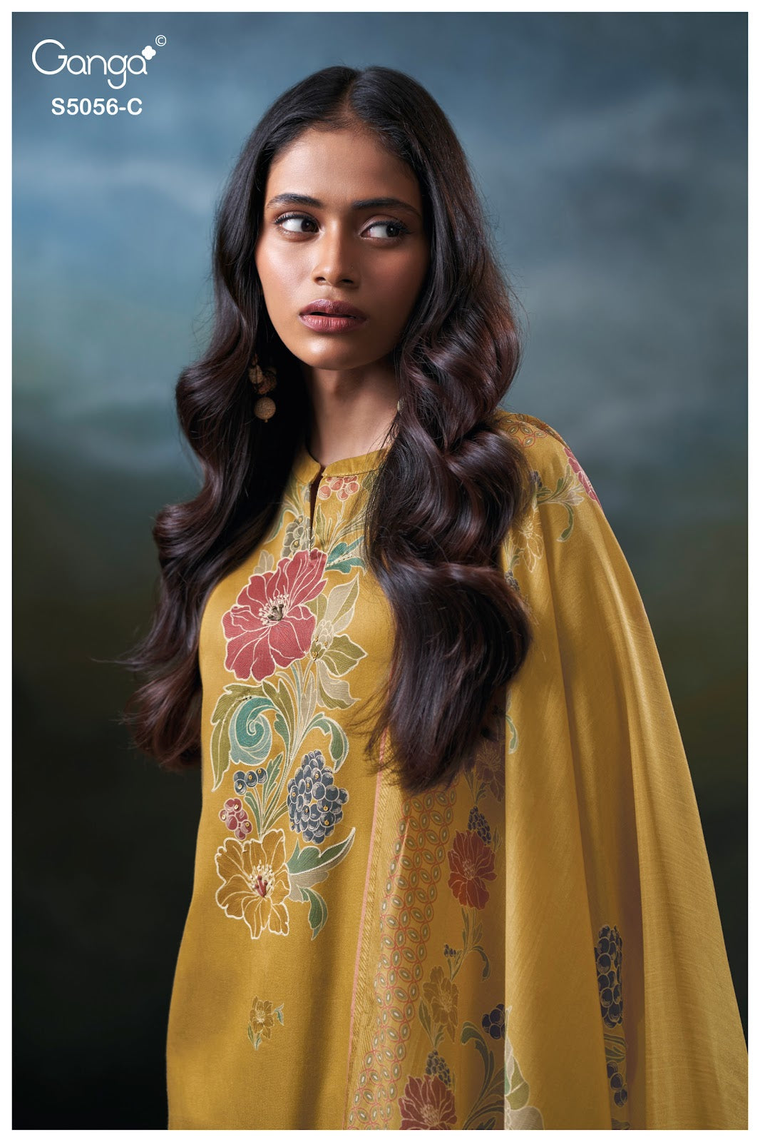 Ezria S5056 Ganga Cotton Satin Plazzo Style Suits Manufacturer