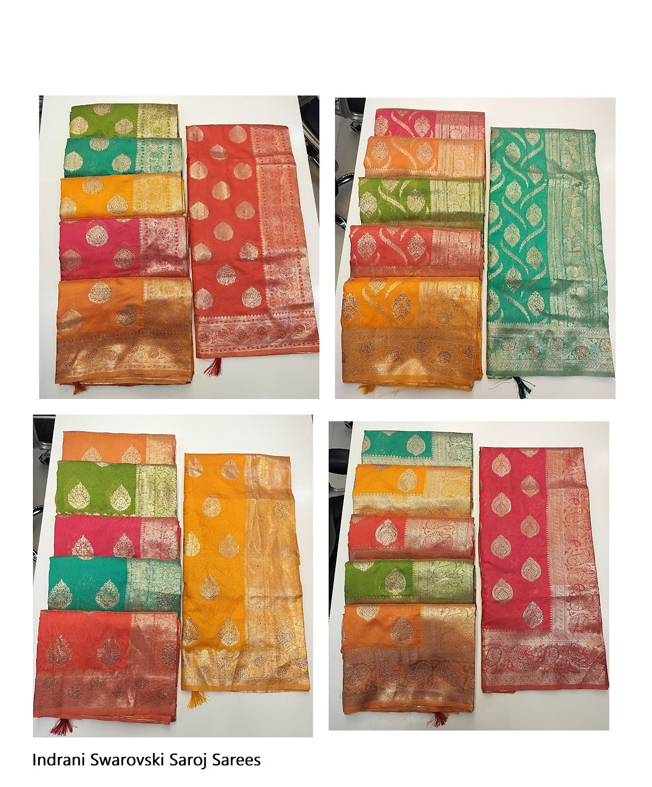 Indrani Swarovski Saroj Soft Silk Sarees Exporter Ahmedabad