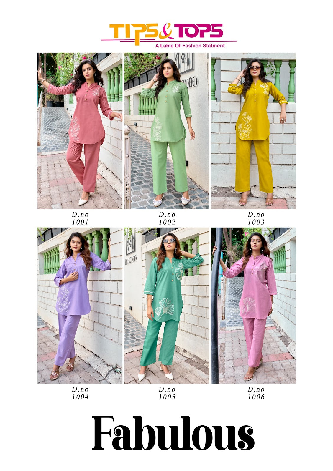 Fabulous Tips Tops Cotton Co Ord Set Supplier Ahmedabad