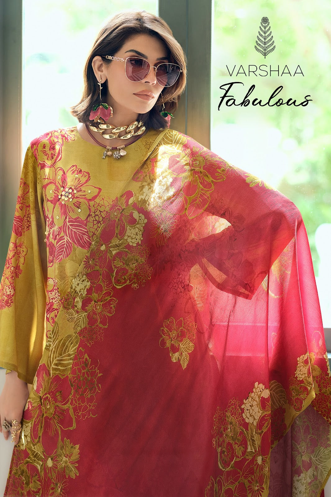 Fabulous Varshaa Viscose Muslin Pant Style Suits Exporter India