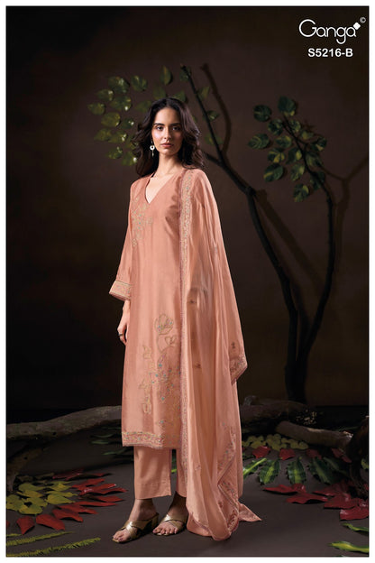 Faelia S5216 Ganga Russian Silk Pant Style Suits Wholesale