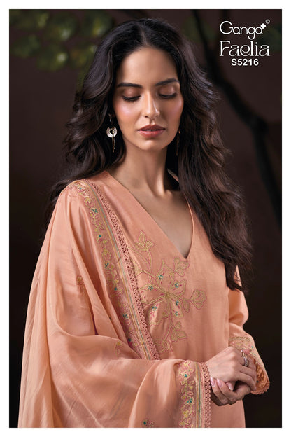 Faelia S5216 Ganga Russian Silk Pant Style Suits Wholesale