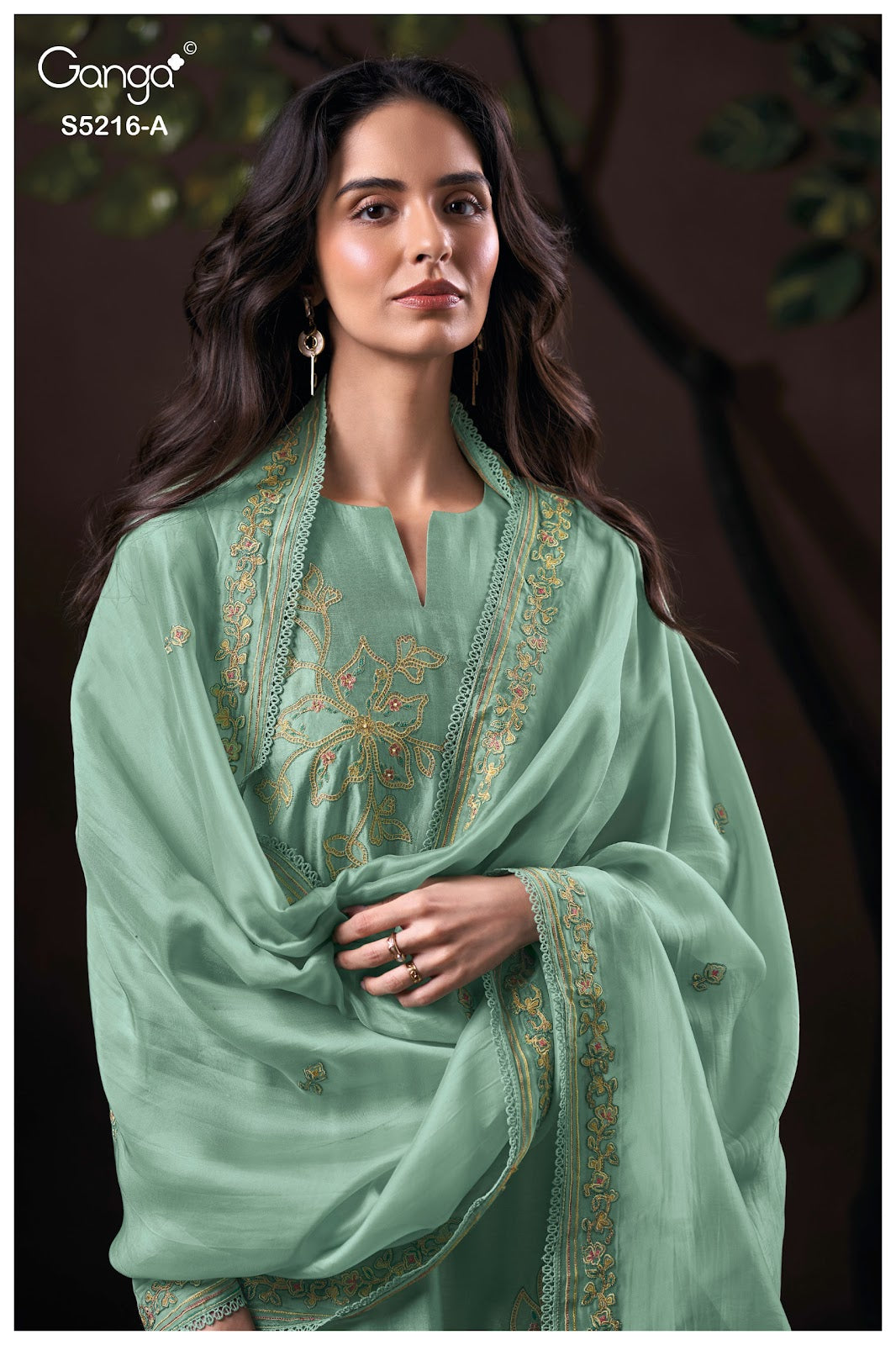 Faelia S5216 Ganga Russian Silk Pant Style Suits Wholesale