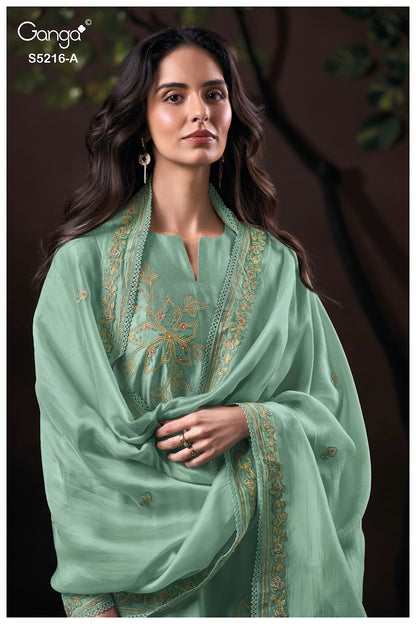 Faelia S5216 Ganga Russian Silk Pant Style Suits Wholesale