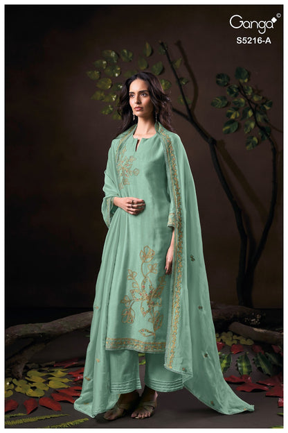 Faelia S5216 Ganga Russian Silk Pant Style Suits Wholesale