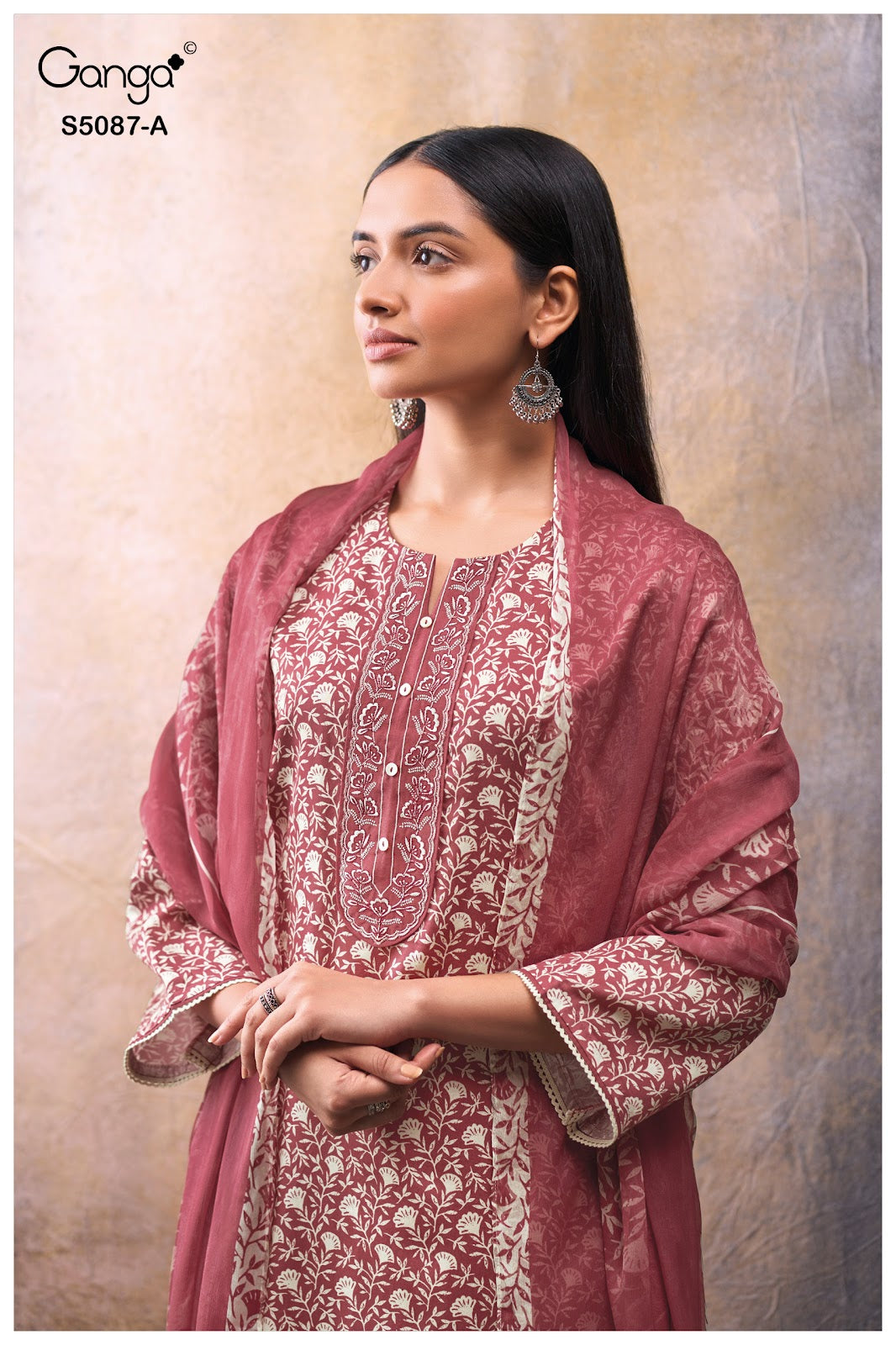 Faelyn S5087 Ganga Cotton Satin Plazzo Style Suits Supplier