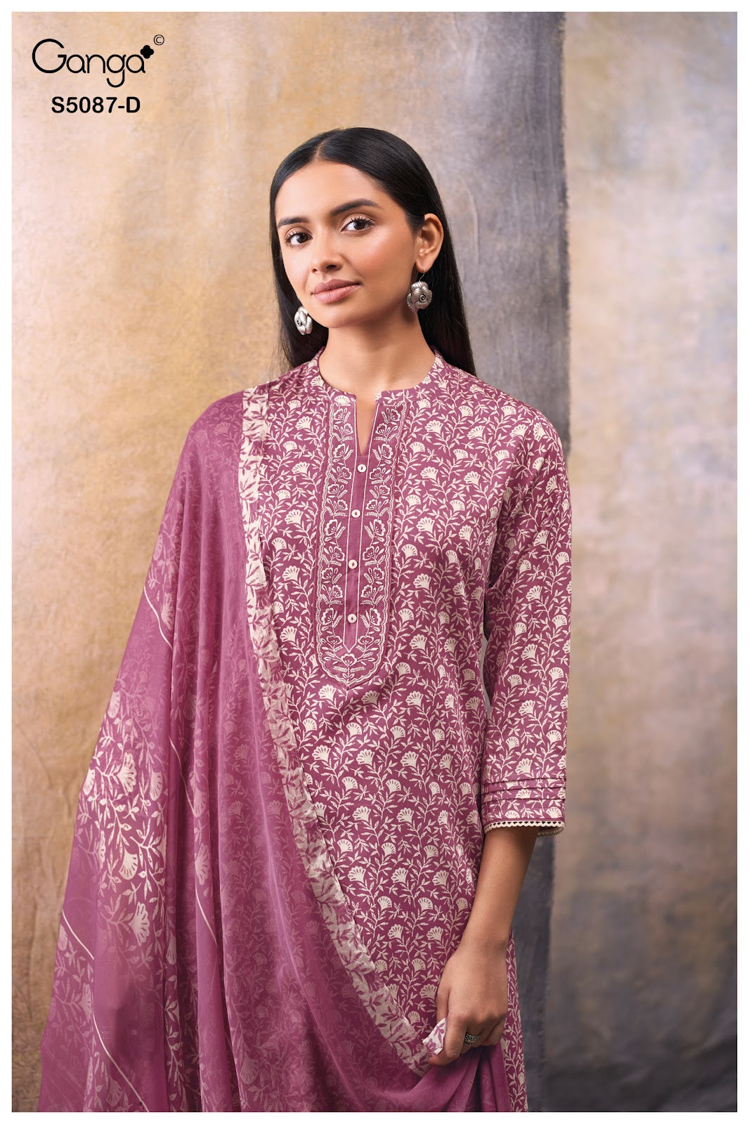 Faelyn S5087 Ganga Cotton Satin Plazzo Style Suits Supplier