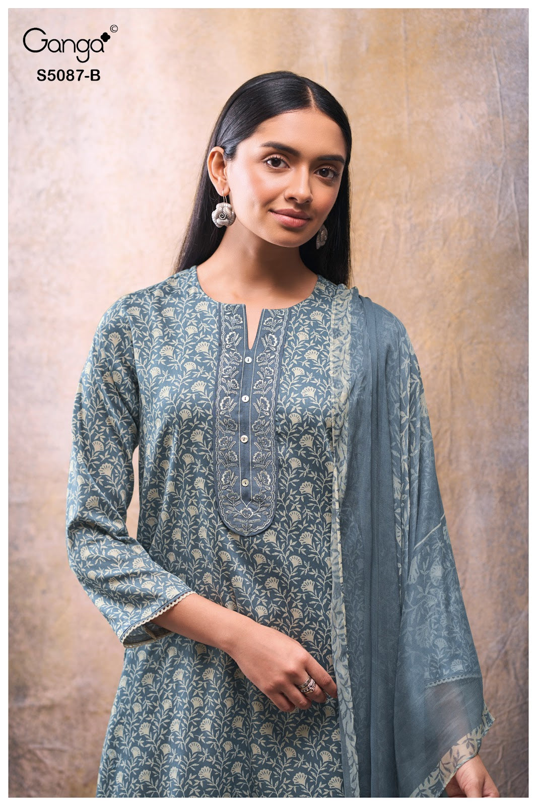 Faelyn S5087 Ganga Cotton Satin Plazzo Style Suits Supplier