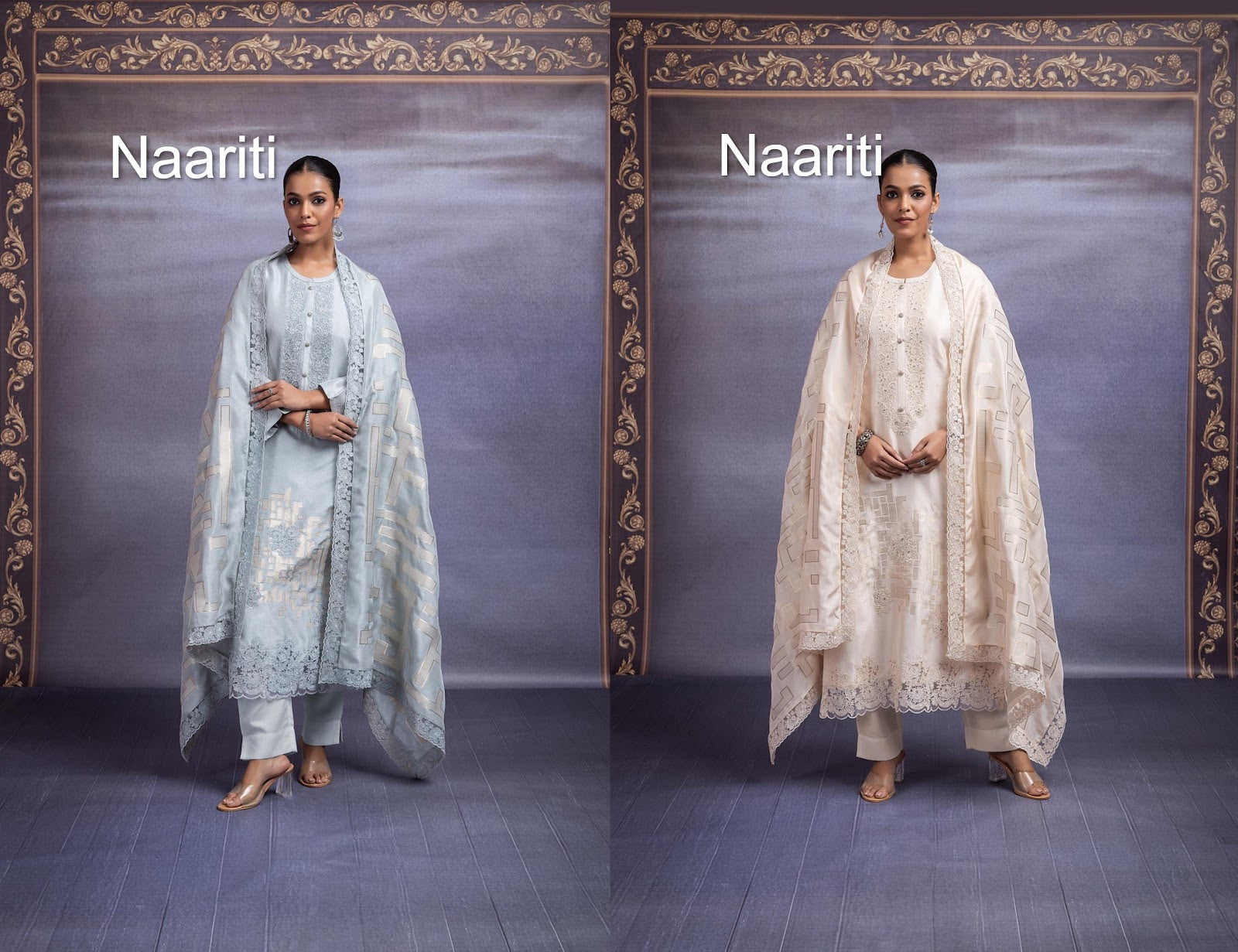 Fahana Naariti Silk Jacquard Pant Style Suits Exporter