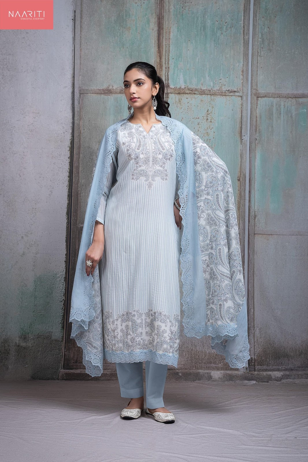 Fahar Naariti Mul Chanderi Pant Style Suits Manufacturer