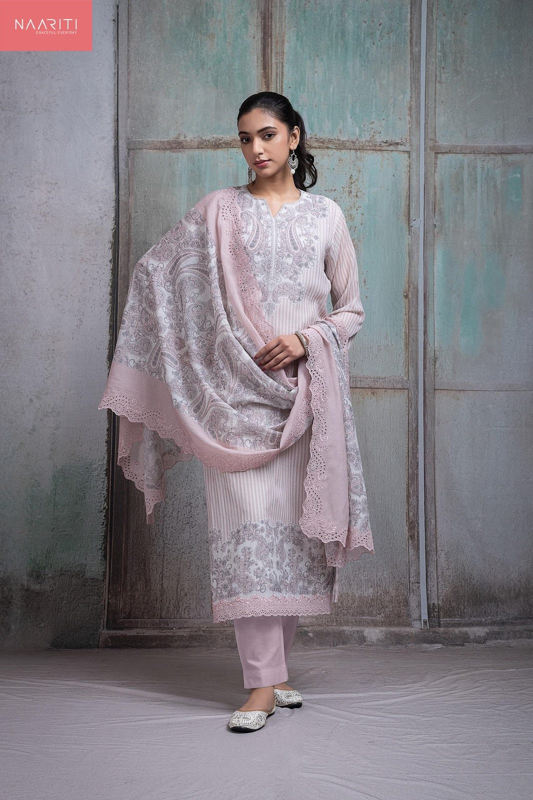 Fahar Naariti Mul Chanderi Pant Style Suits Manufacturer