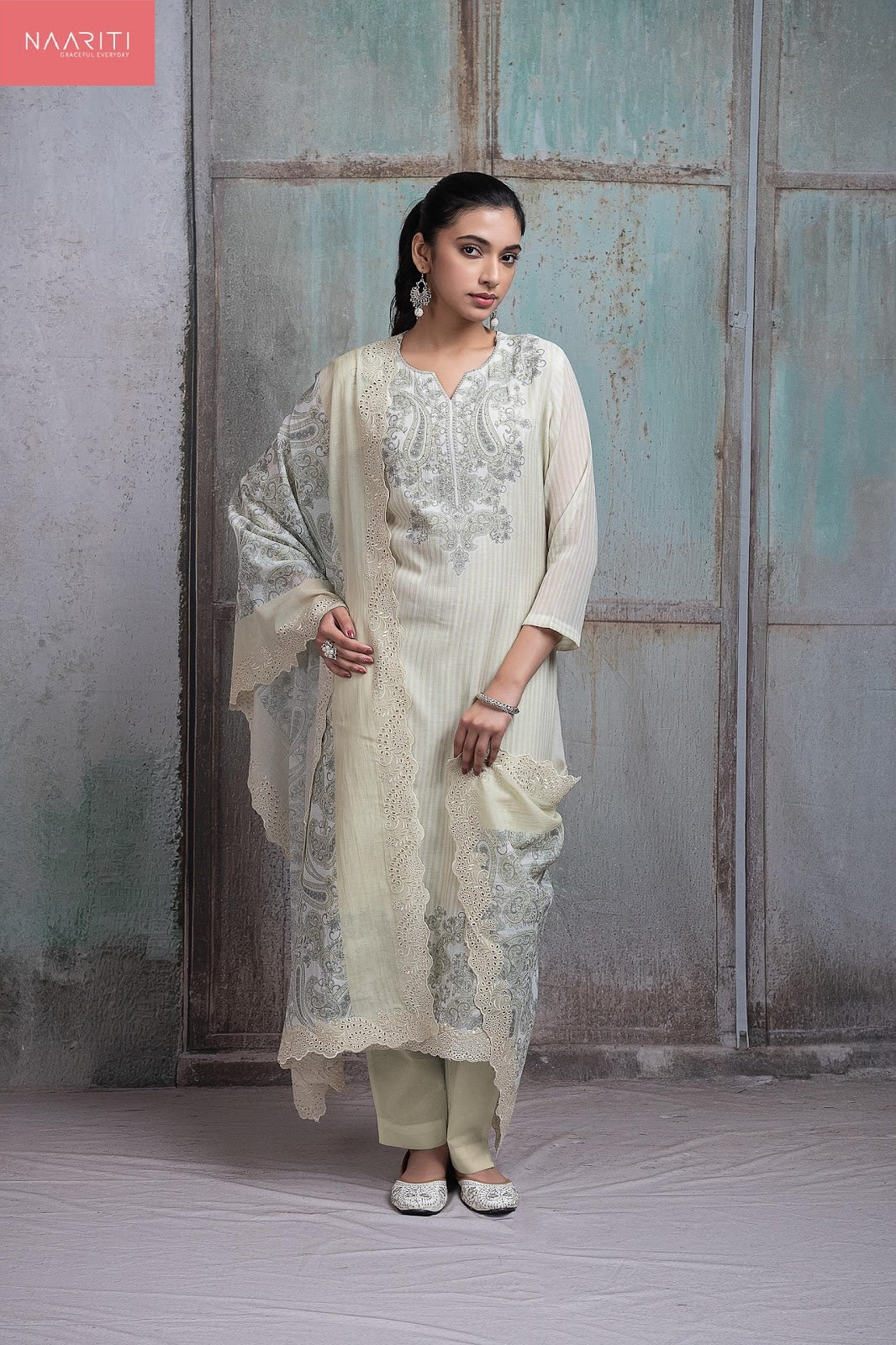 Fahar Naariti Mul Chanderi Pant Style Suits Manufacturer