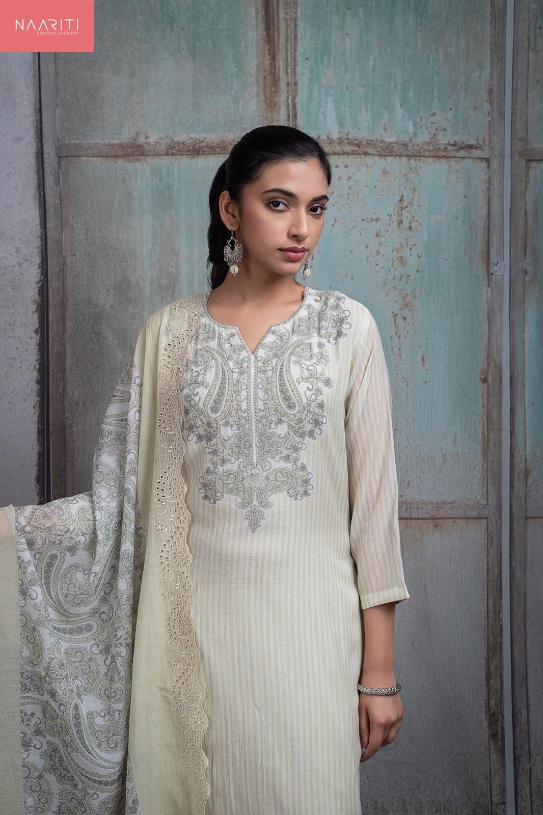 Fahar Naariti Mul Chanderi Pant Style Suits Manufacturer