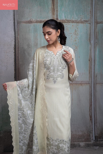 Fahar Naariti Mul Chanderi Pant Style Suits Manufacturer