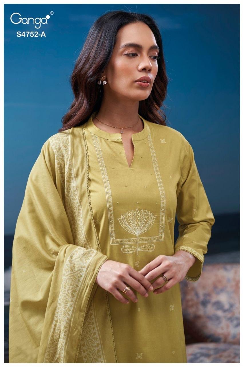 Faira S4752 Ganga Cotton Pant Style Suits Wholesale