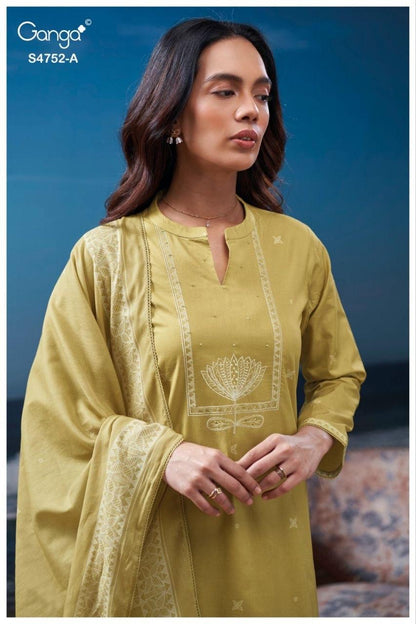 Faira S4752 Ganga Cotton Pant Style Suits Wholesale