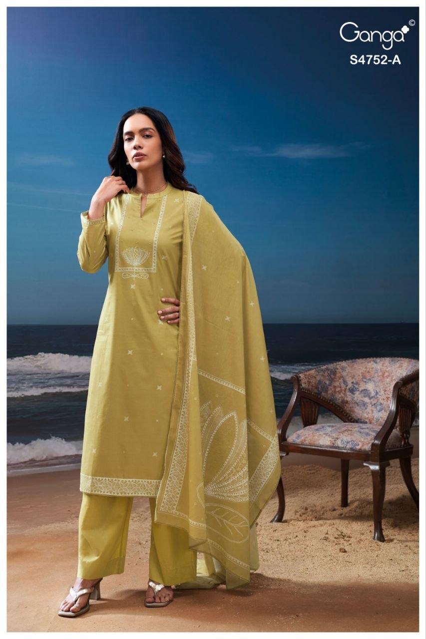 Faira S4752 Ganga Cotton Pant Style Suits Wholesale