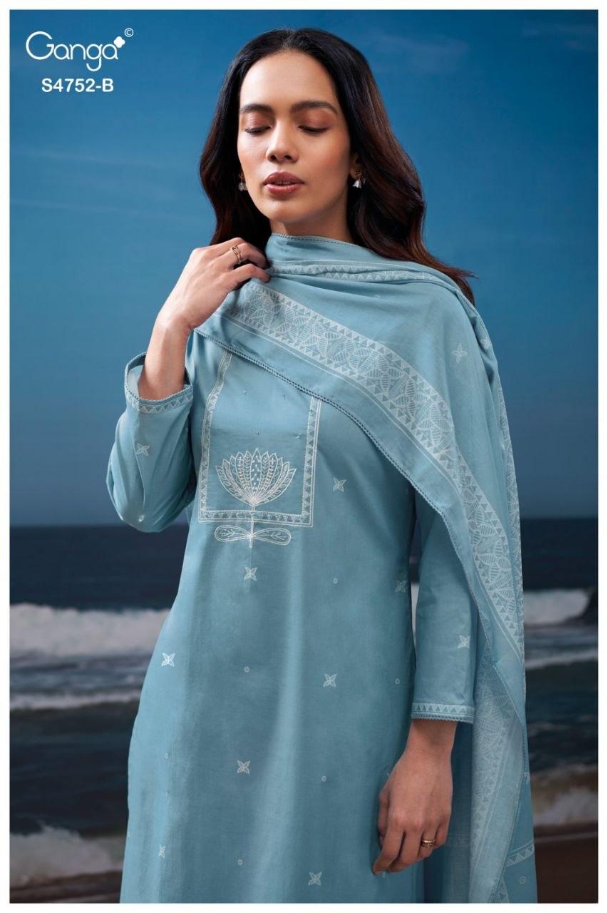 Faira S4752 Ganga Cotton Pant Style Suits Wholesale