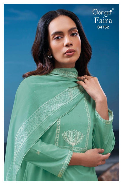 Faira S4752 Ganga Cotton Pant Style Suits Wholesale