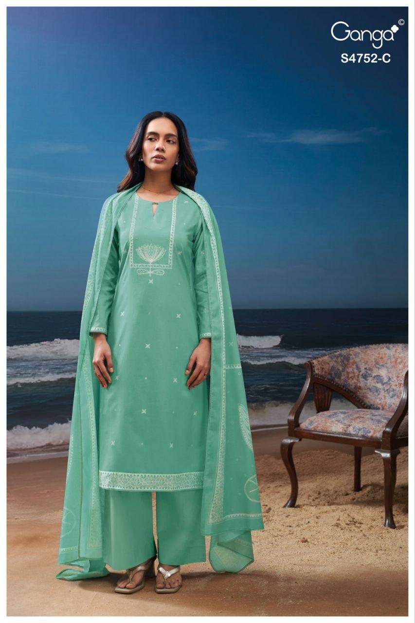 Faira S4752 Ganga Cotton Pant Style Suits Wholesale