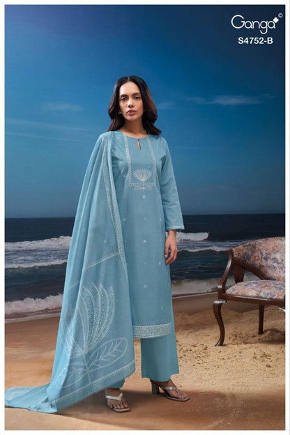 Faira S4752 Ganga Cotton Pant Style Suits Wholesale