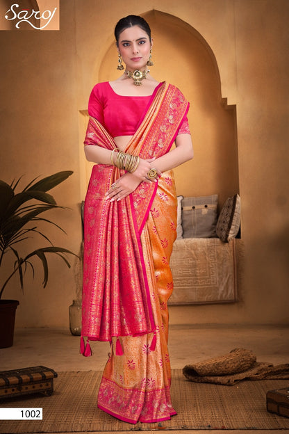 Fairmont Silk Saroski Vol 1 Saroj Kanjivaram Silk Sarees Supplier India