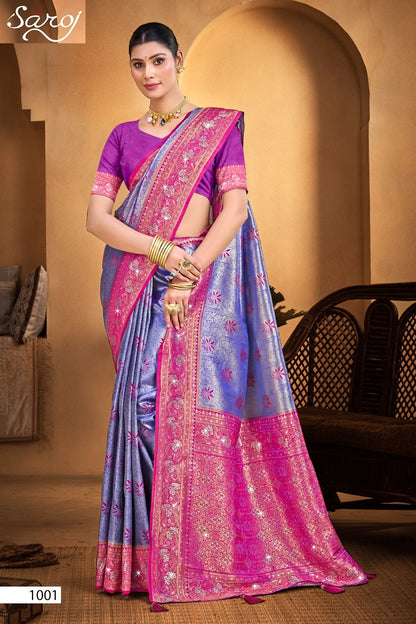 Fairmont Silk Saroski Vol 1 Saroj Kanjivaram Silk Sarees Supplier India